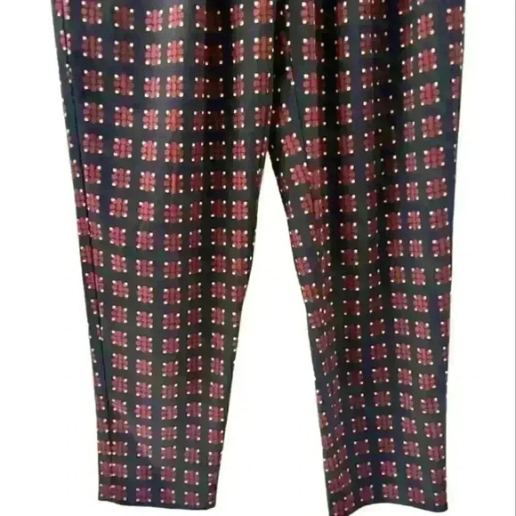 3/$30 Zara XS Elastic Drawstring Waist Ankle Black Print Pull On Pants. - Picture 3 of 5